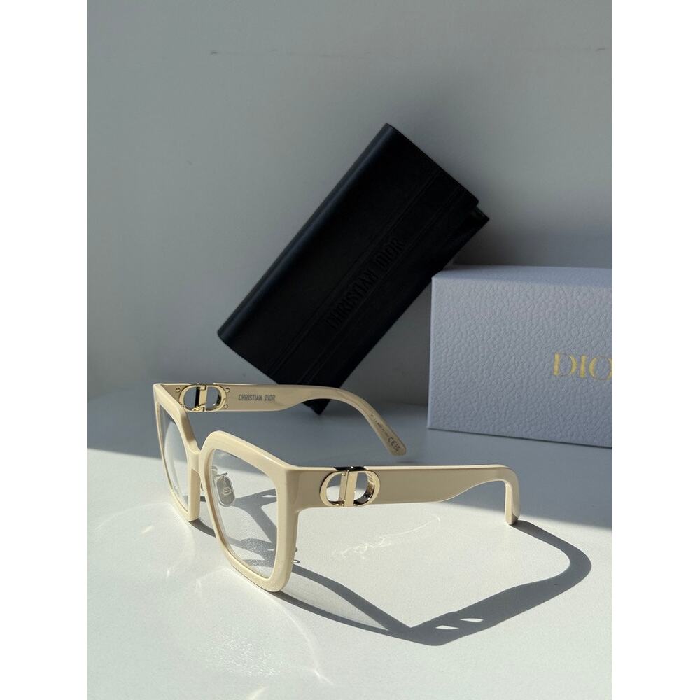 NEW Dior 30MontaigneO S1F Eyeglasses Frames in Ivory White - Picture 2 of 6